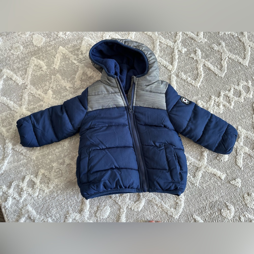 Ben Sherman (never worn) new 12 month navy blue puffer jacket